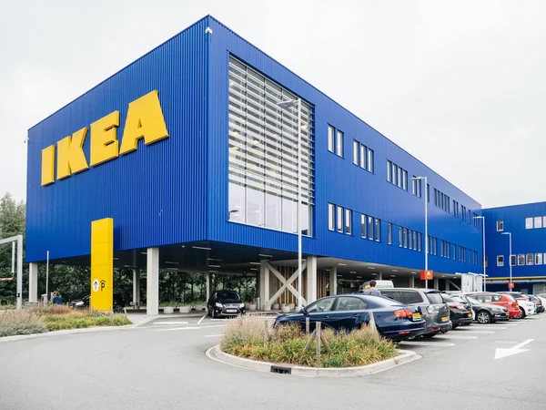 Delft Nizozemsko Srpen 2018 Prodejna Nábytku Ikea Delftu Centrála Obchodního — Stock fotografie