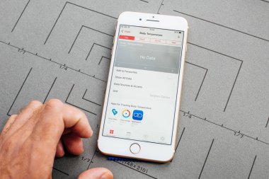 Sıcaklığındaki veri kimliği sağlık App Apple iphone üzerinde daha artı