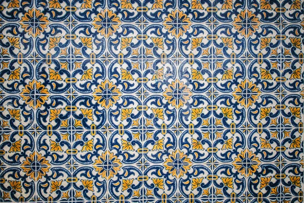 Tło płytek azulejo w Barcelonie — Zdjęcie stockowe