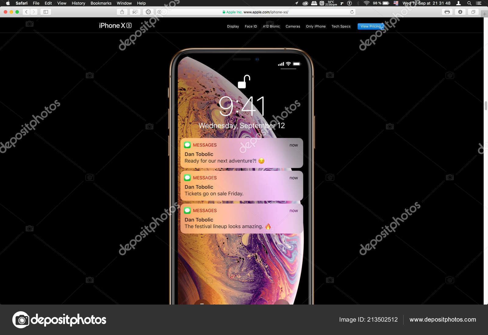 London United Kingdom September 2018 Unlock Latest Golden Apple Iphone Stock Editorial Photo C Ifeelstock 213502512