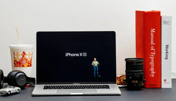 Londen September 2018 Apple Computers Internetwebsite Inch 2018 Macbook Retina — Stockfoto