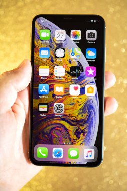 Apple iphone Xs Max Xr altın glitter pırıltı arka plan