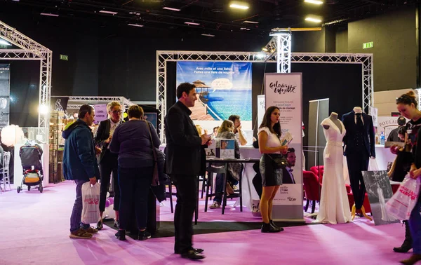 Nişan yüzüğü satış Sergisi Paris 2018 booth düğün