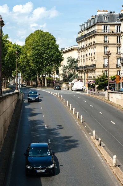 Avenue de New York tunelu w Paryżu podniesiony widok — Zdjęcie stockowe