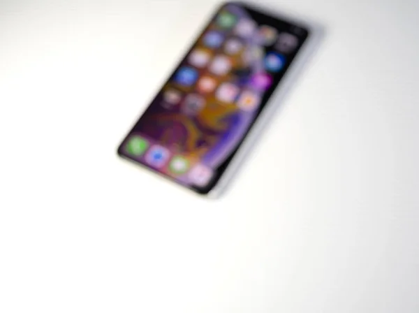 Νέο iphone υπόβαθρο Xs defocused — Φωτογραφία Αρχείου