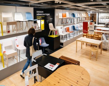 IKEA sandalyeler için alışveriş kadın 