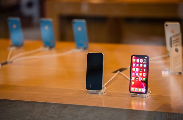 Strasbourg France 2018 Heldenobjekt Des Neusten Iphone Smartphone Apfel Store — Stockfoto