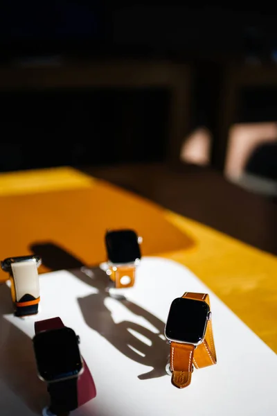 Paříž Francie Říjen 2018 Hrdina Objektu Poslední Apple Watch Série — Stock fotografie