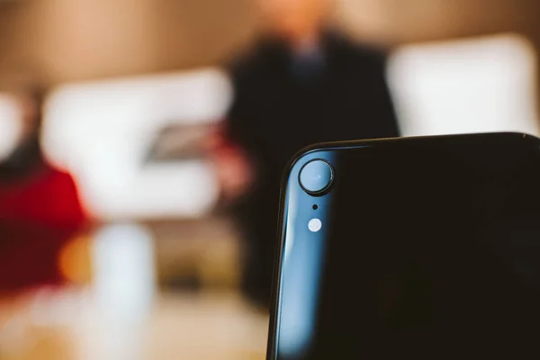 Paříž Francie Říjen 2018 Nový Iphone Smartphone Počítačích Apple Store — Stock fotografie