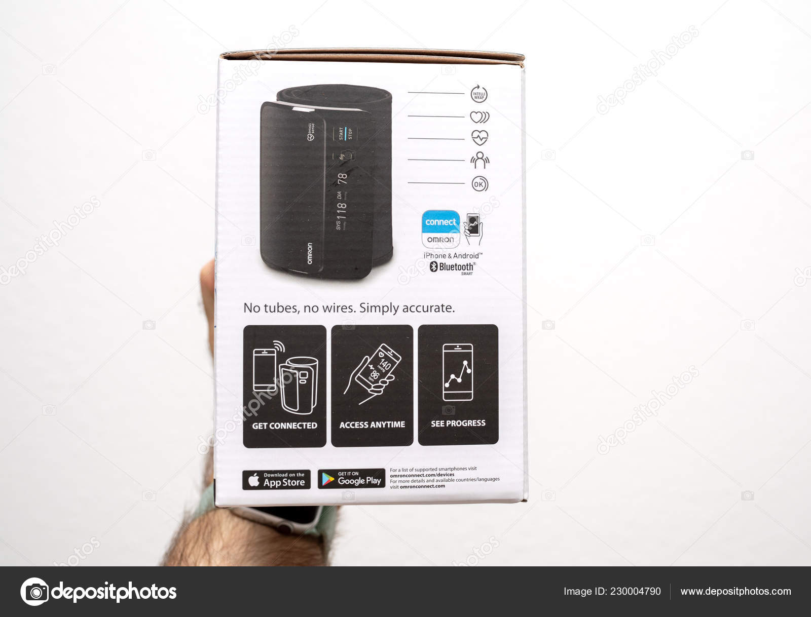 Omron Evolv Bluetooth Wireless Upper Arm Blood Pressure Monitor – Stock  Editorial Photo © ifeelstock #230004790