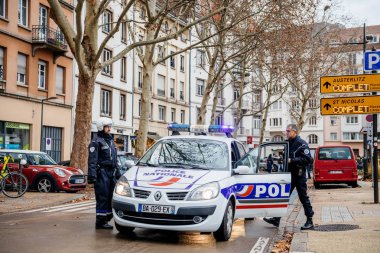 Marche Pour Le Climat Mart protesto gösteri Fransız Viyadükler üzerinde