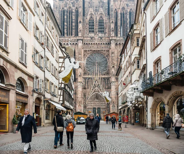 Strasburgo Francia dopo gli attentati terroristici al Mercatino di Natale — Foto Stock