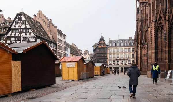 Strasbourg, Francja po atakach terrorystycznych na Jarmark bożonarodzeniowy — Zdjęcie stockowe