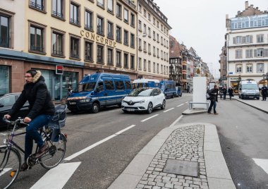 Noel pazarı, terörist saldırılar sonra Strasbourg Fransa 