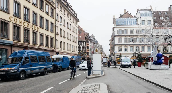 Strasbourg France after terrorist attacks at Christmas Market — Stock Photo, Image