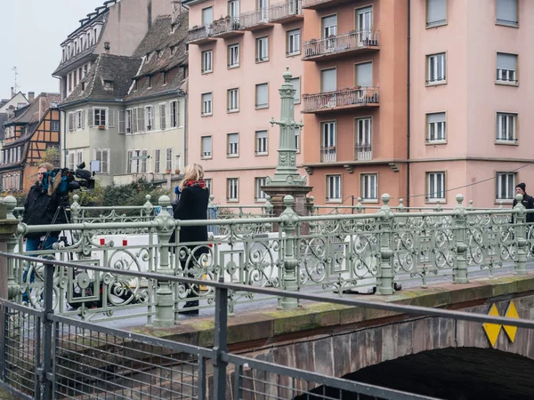 Straßburg Frankreich nach Terroranschlägen auf Weihnachtsmarkt — Stockfoto