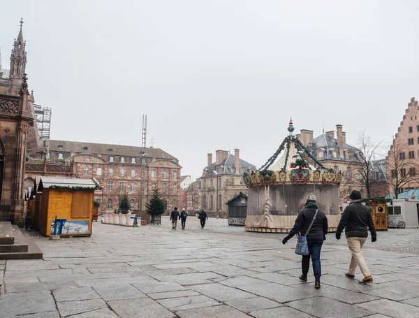 Straßburg Frankreich nach Terroranschlägen auf Weihnachtsmarkt — Stockfoto