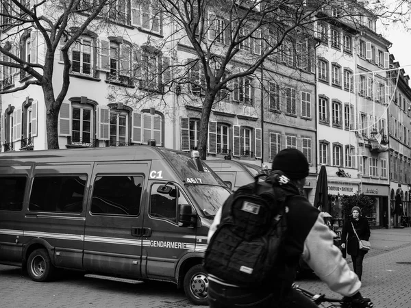 Straßburg Frankreich nach Terroranschlägen auf Weihnachtsmarkt — Stockfoto