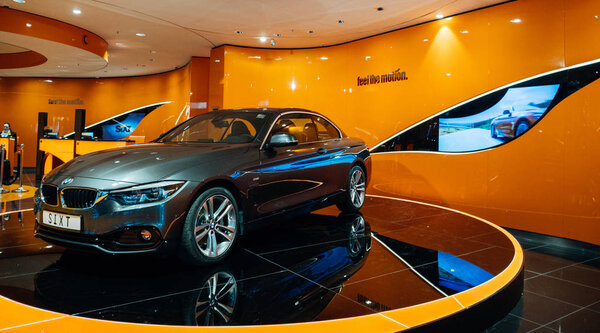 Luxury BMW expo at Hamburg airport