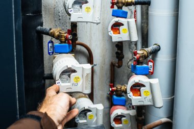 Dağıtım ve gaz boruları Isıtma birden fazla su sayaçları