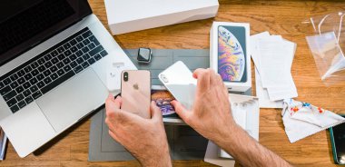 Son yeni Apple Iphone Xs Max ve Xs amiral gemisi smartphone