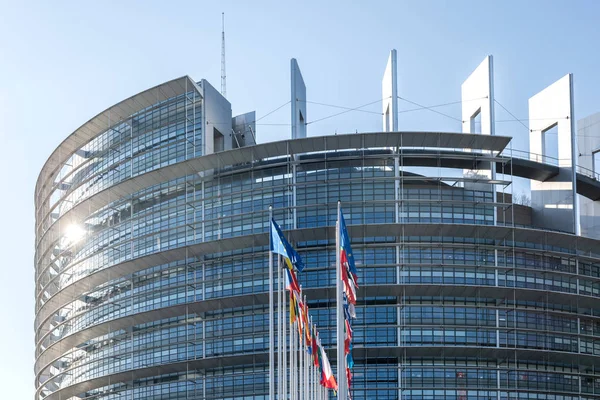 Alle leden van de Europese landen vlaggen zwaaiende verkiezingen — Stockfoto