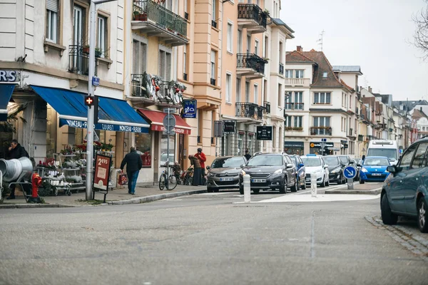 Francuski Monceau Fleurs kwiat kwiatowy sklep w Neudorf — Zdjęcie stockowe