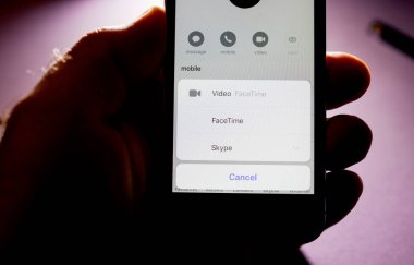Apple iphone ile Facetime Xs