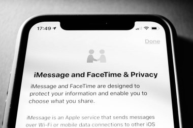 Apple iphone ile Facetime Xs