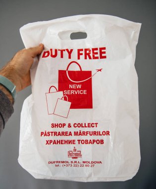 Moldova Duty Free Dufremol S.A plastik torba dükkanı ve toplamak