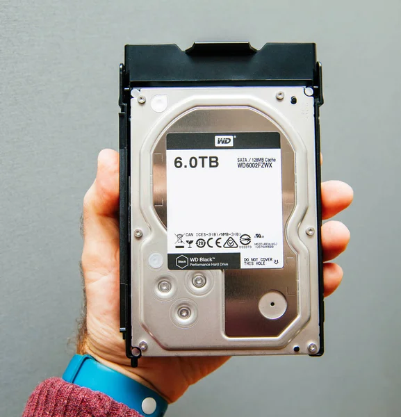 Новый жесткий диск Western Digital 6tb Caviar Black — стоковое фото