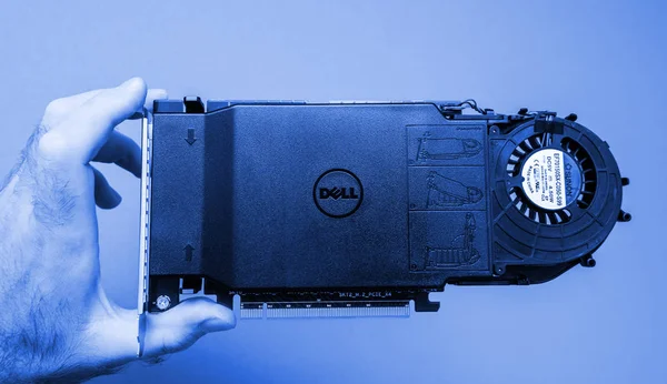 4 slots de cartão de Dell Ultra-Speed Drive Quad Nvme m. 2 Pcie x16 — Fotografia de Stock