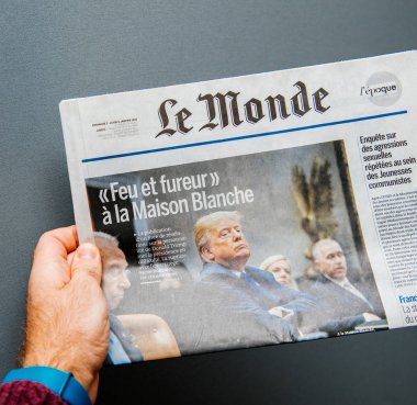 Le Monde gazetesi Donald Trump ile tutan adam