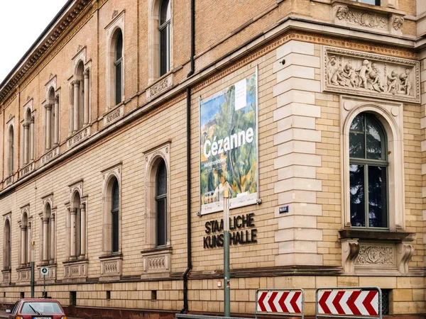 Staatliche Kunsthalle Karlsruhe State Art Gallery esquina do edifício — Fotografia de Stock