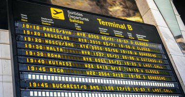 Havayolları ve şehir hedef Terminal 2 ile Havaalanı Uçus tarifesi