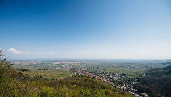 Vista aérea del Ribeauville en Francia Alsacia — Foto de Stock