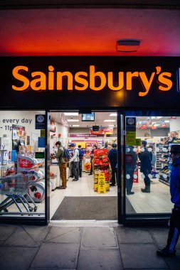 İngiltere Oxford Sainsburys Yerel süpermarket