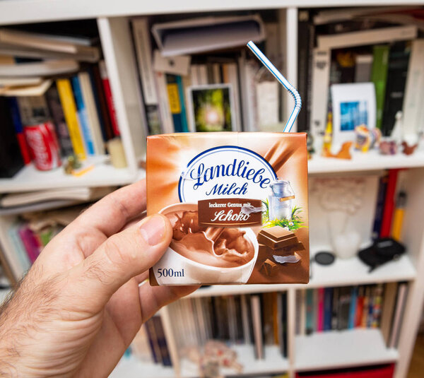 Landliebe chocolate milk made in Germany