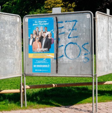 2019 Avrupa Parlamentosu seçim adayları posterleri En Marche