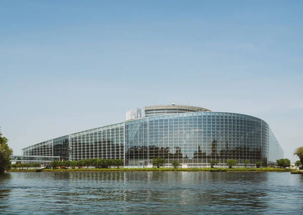 Edificio della sede del Parlamento europeo Strasburgo — Foto Stock