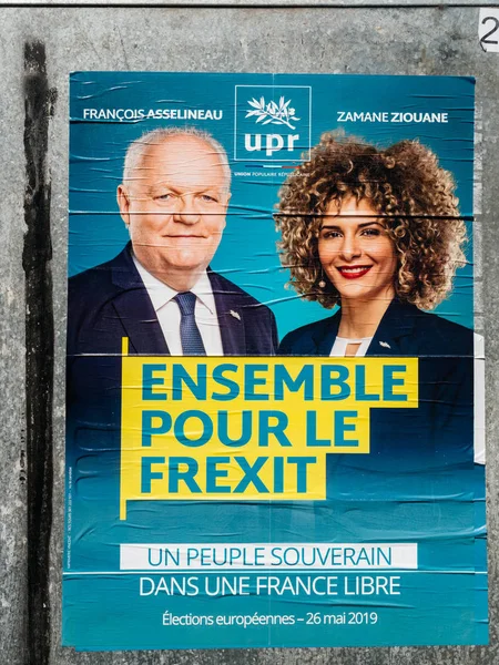 Affiches des candidats aux élections du Parlement européen 2019 — Photo