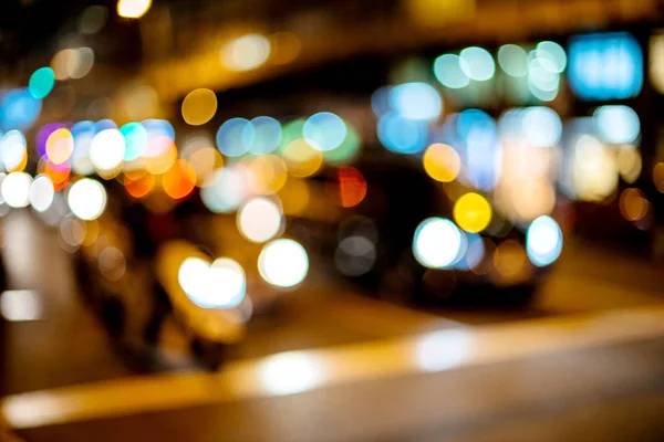 Bokeh desenfocado vista borrosa de la calle española de Barcelona — Foto de Stock