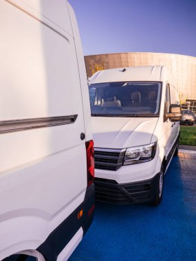 Yeni endüstriyel kamyon mini kamyonet teslimat araba filo showroom detay