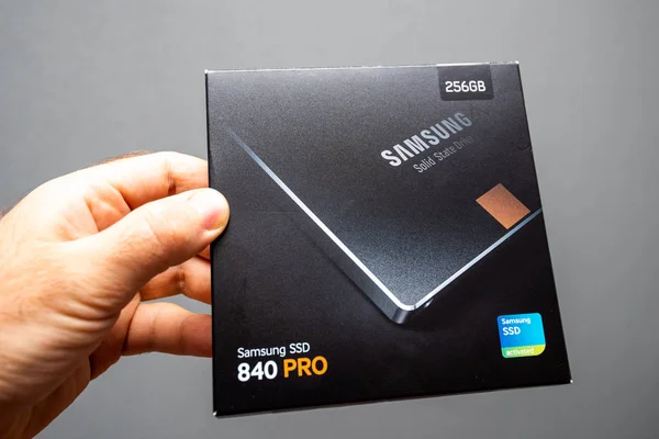 Samsung model 840 EVO 256gb fastest flash media disk — Stock Photo, Image