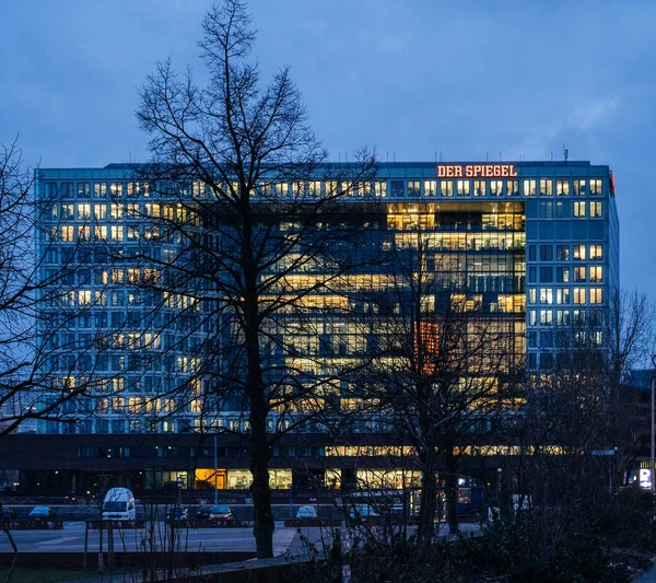 Headquarter of Der Spiegel The Mirror newspaper — Stok fotoğraf