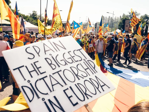 España la dictadura más grande de Europa protesta Parlamento — Foto de Stock