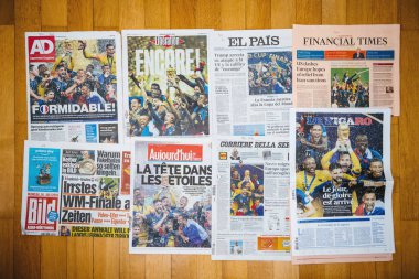 2018 Fifa Dünya Kupası'nın uluslararası gazetesi futbol birincisi