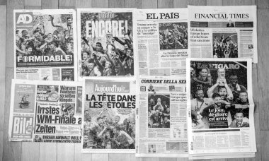 2018 Fifa Dünya Kupası'nın uluslararası gazetesi futbol birincisi