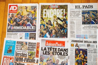 2018 Fifa Dünya Kupası'nın uluslararası gazetesi futbol birincisi