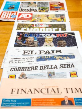 2018 Fifa Dünya Kupası'nın uluslararası gazetesi futbol birincisi